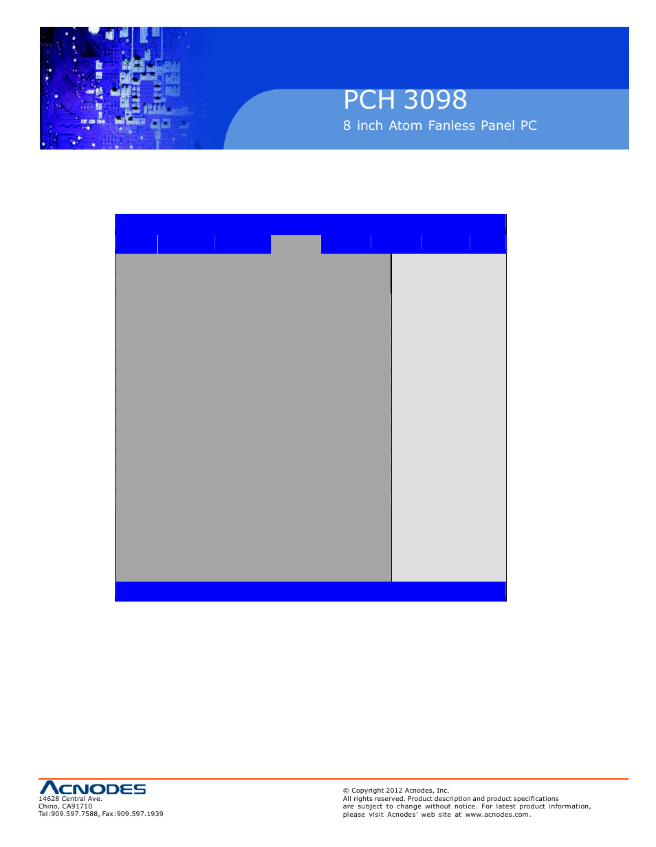 Pch 3098, 6 boot settings | Acnodes PCH 3298 User Manual | Page 41 / 82