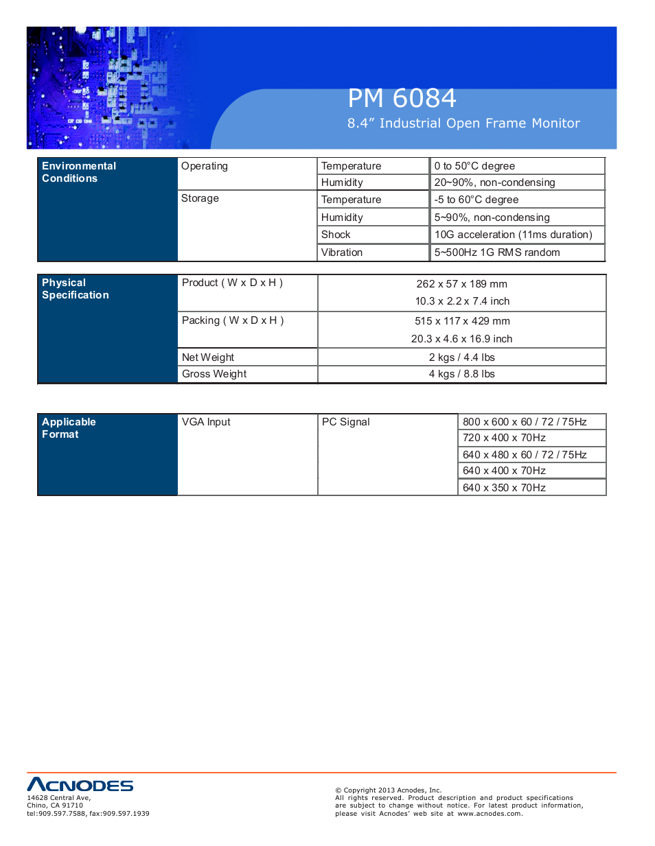 Pm 6084 | Acnodes PM 6084 User Manual | Page 10 / 18