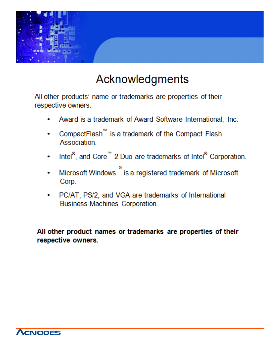 Fes6850 | Acnodes FES 6850 User Manual | Page 3 / 55