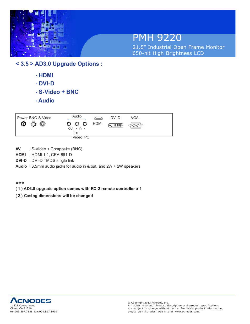 Pmh 92 20 | Acnodes PMH 9220 User Manual | Page 16 / 23