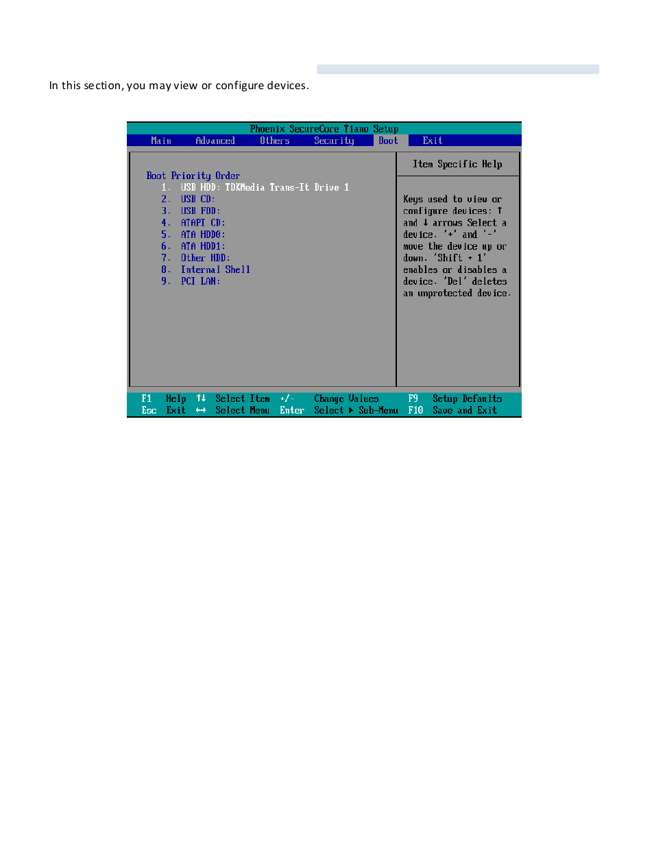 6 boot management setup | Acnodes FES 7035 User Manual | Page 48 / 55