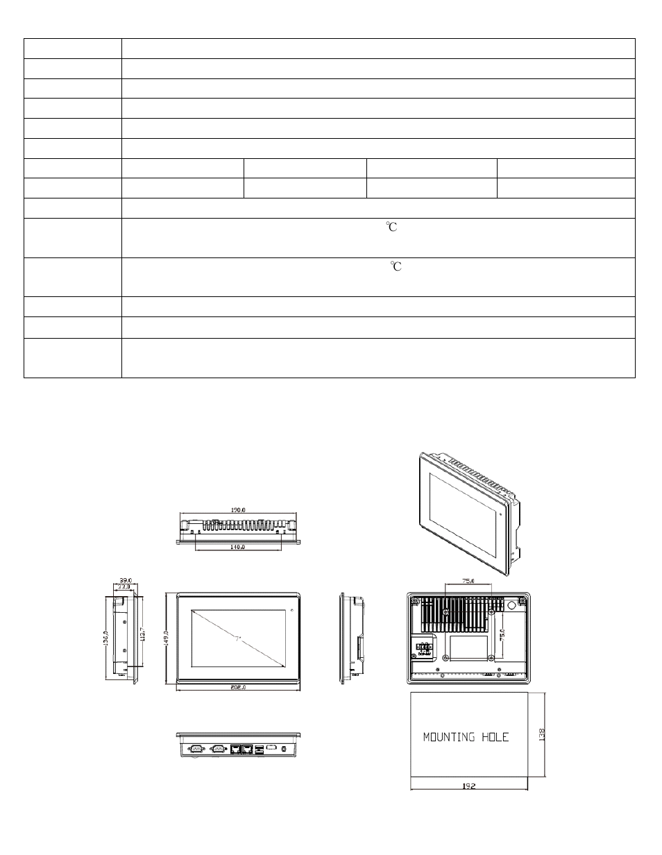 2 dimensions | Acnodes PC 9150 User Manual | Page 7 / 92