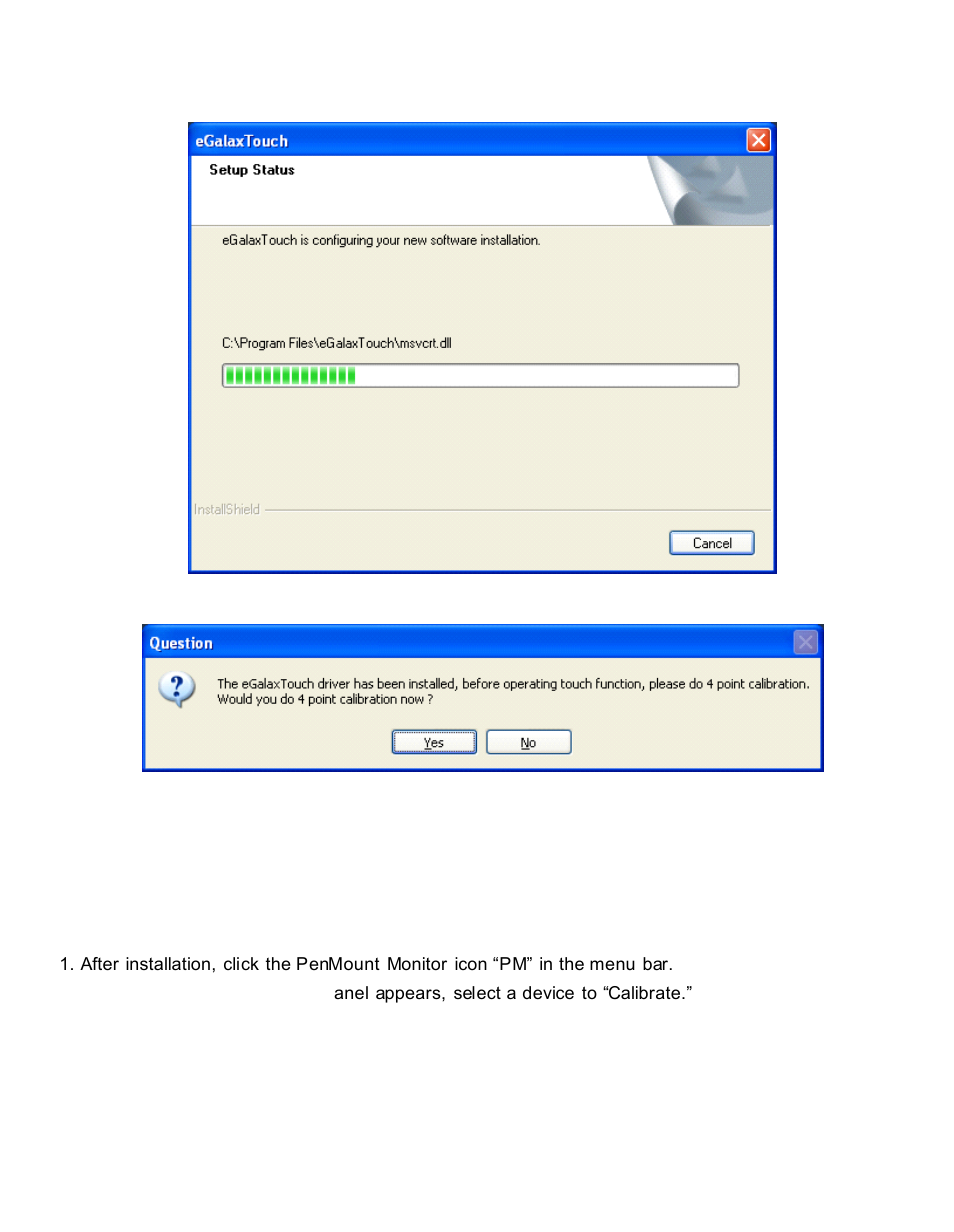 1 software functions(resistive touch), Penmount control pane l(resistive touch) | Acnodes PC 9150 User Manual | Page 74 / 92