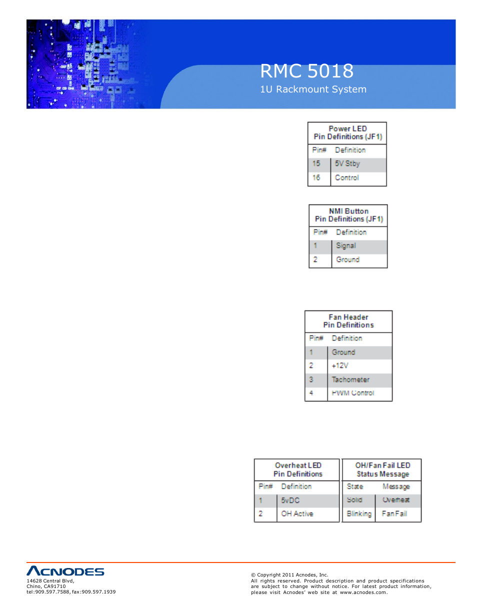 Rmc 5018 | Acnodes RMC 5018 User Manual | Page 40 / 83
