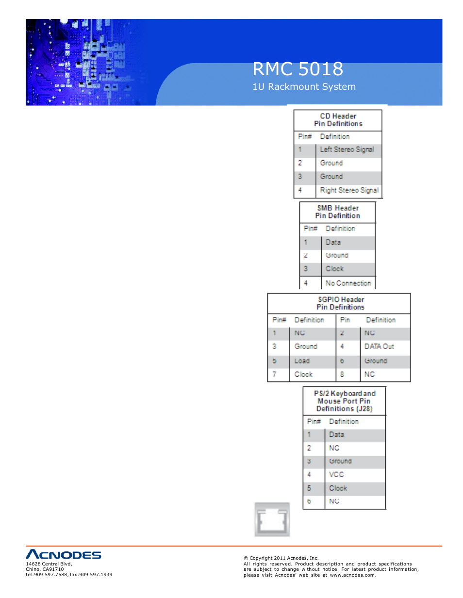 Rmc 5018 | Acnodes RMC 5018 User Manual | Page 42 / 83