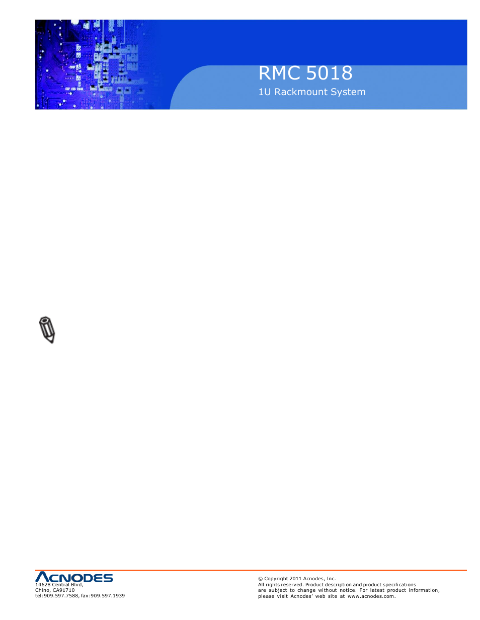 Rmc 5018 | Acnodes RMC 5018 User Manual | Page 71 / 83