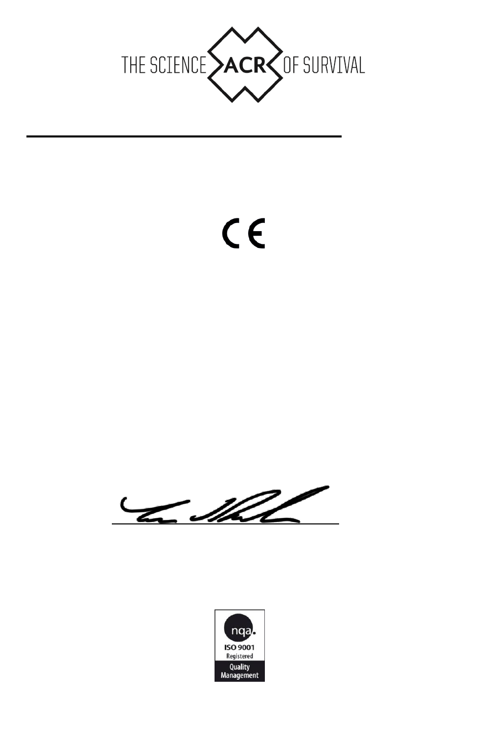 Ec declaration of conformity | ACR&Artex ARX-50 User Manual | Page 13 / 13