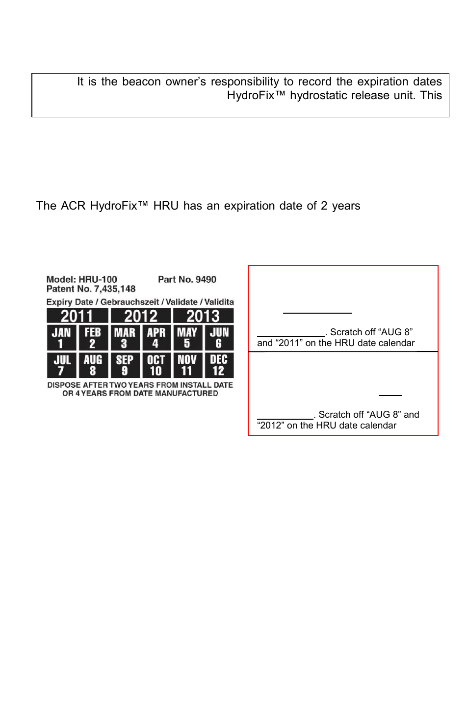 Step three - installing the beacon | ACR&Artex GlobalFix Pro User Manual | Page 16 / 31