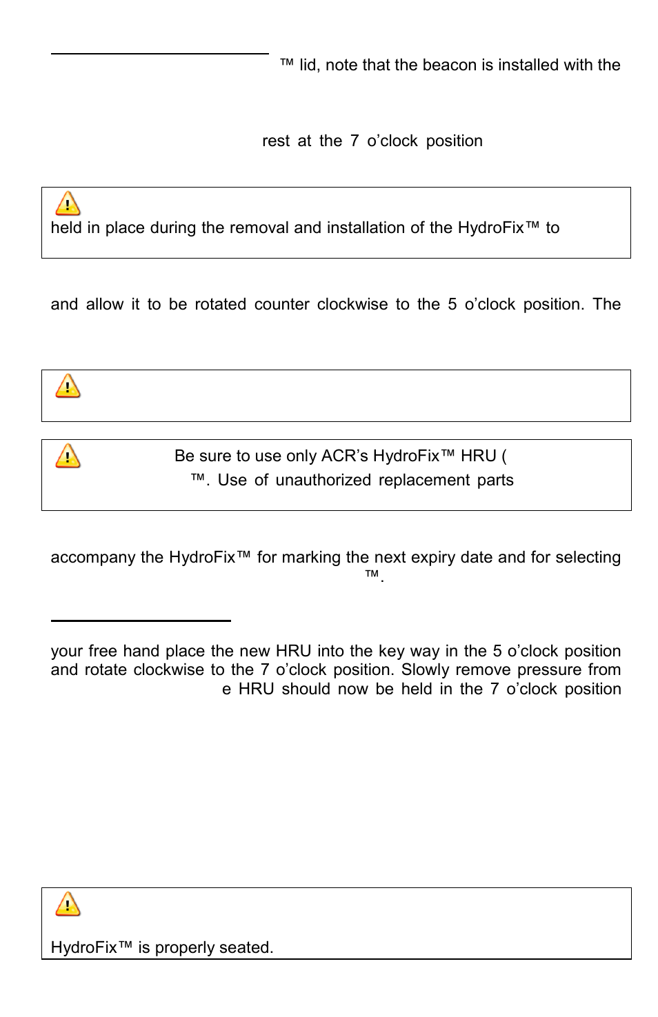 ACR&Artex GlobalFix Pro User Manual | Page 23 / 31