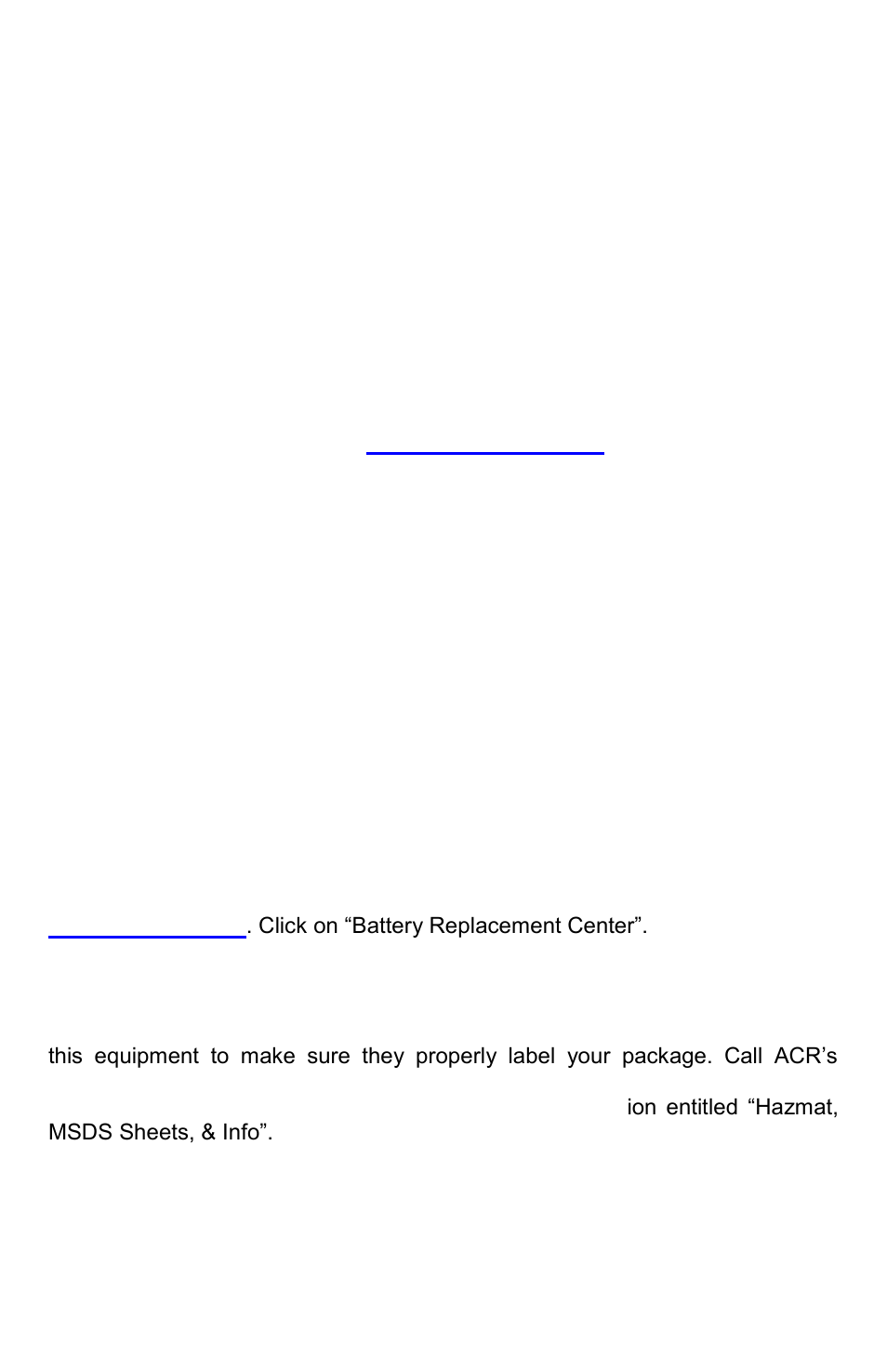 Step three - maintaining your plb | ACR&Artex SARLink View PLB User Manual | Page 15 / 31