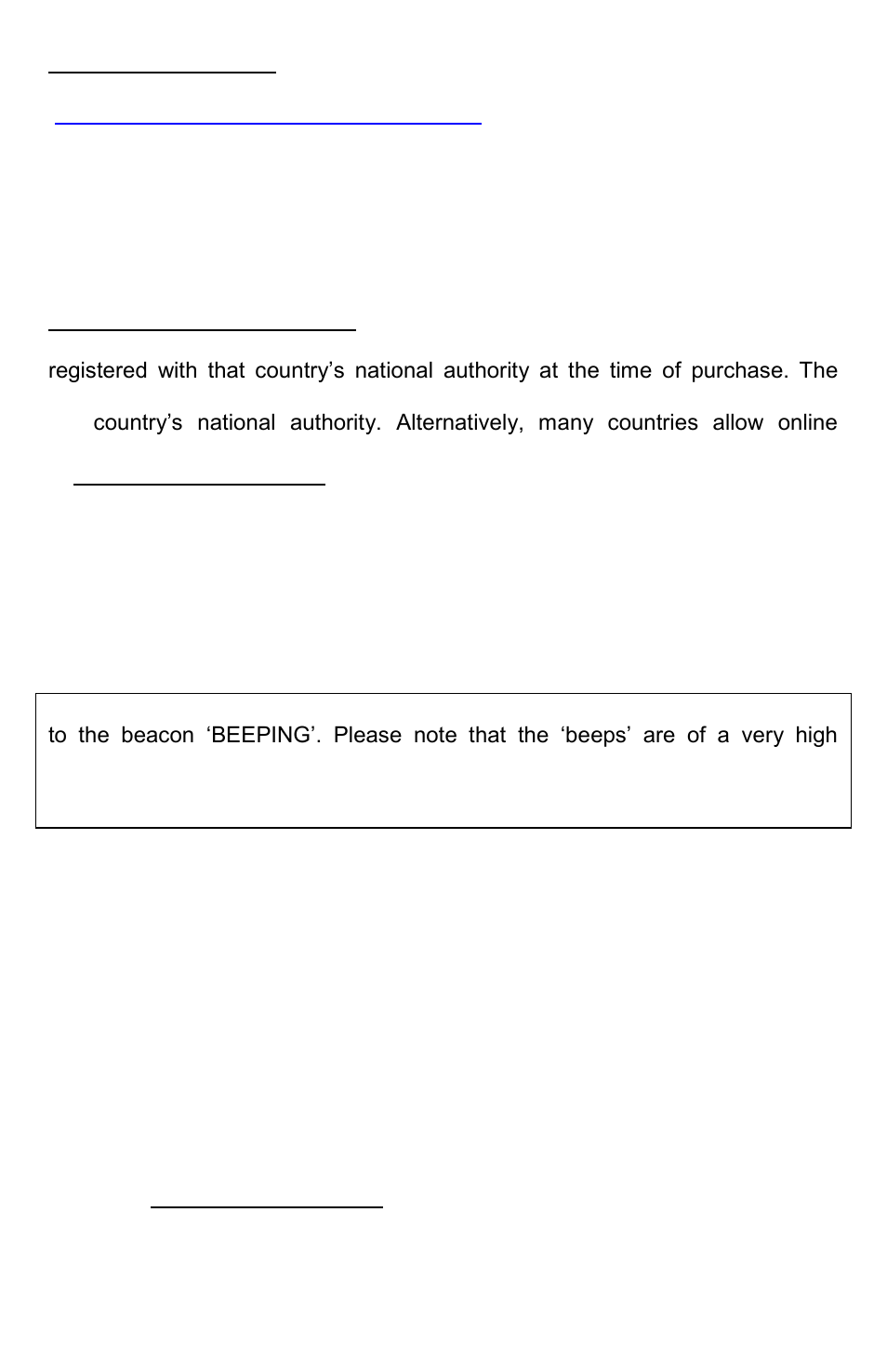 Step two - how the beacon works | ACR&Artex SARLink View PLB User Manual | Page 6 / 31