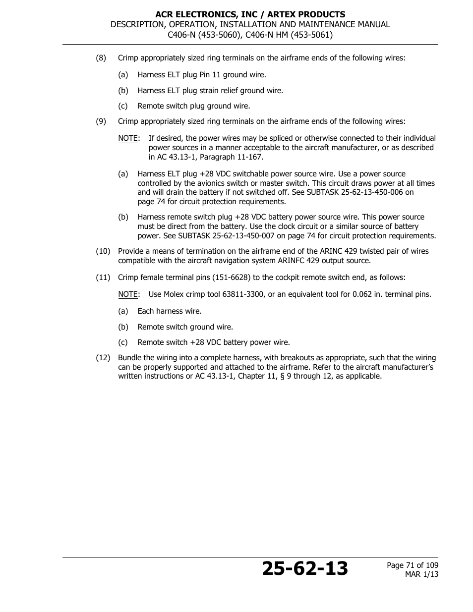 ACR&Artex C406-N User Manual | Page 71 / 109