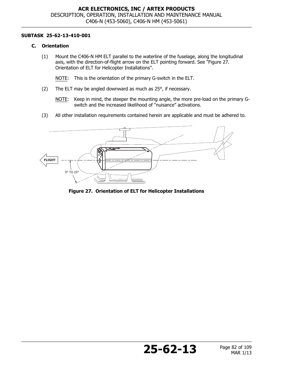 C. orientation | ACR&Artex C406-N User Manual | Page 82 / 109