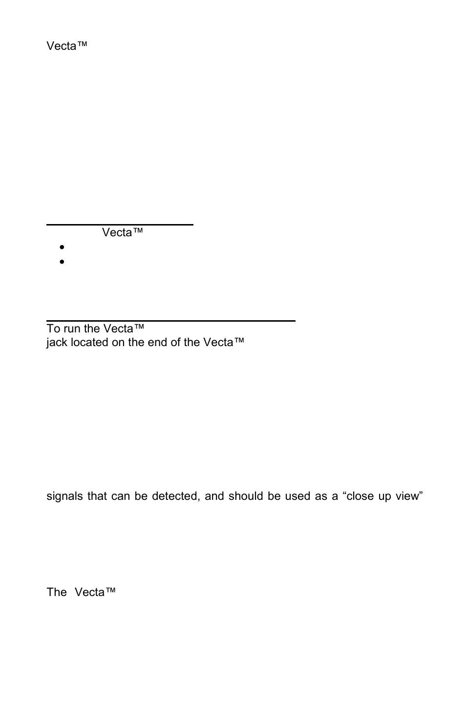 Understanding the lcd display, Numbers, bars and micro, User interface structure | Using a training beacon, Setting up the system on external power | ACR&Artex Vecta3 User Manual | Page 10 / 32