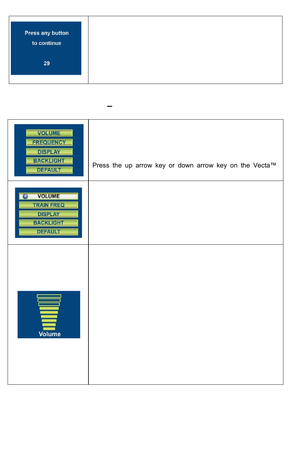 Part three – user preferences and settings | ACR&Artex Vecta3 User Manual | Page 20 / 32