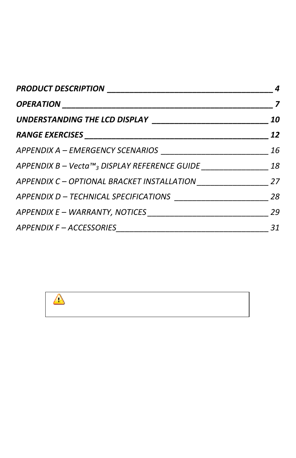 ACR&Artex Vecta3 User Manual | Page 3 / 32