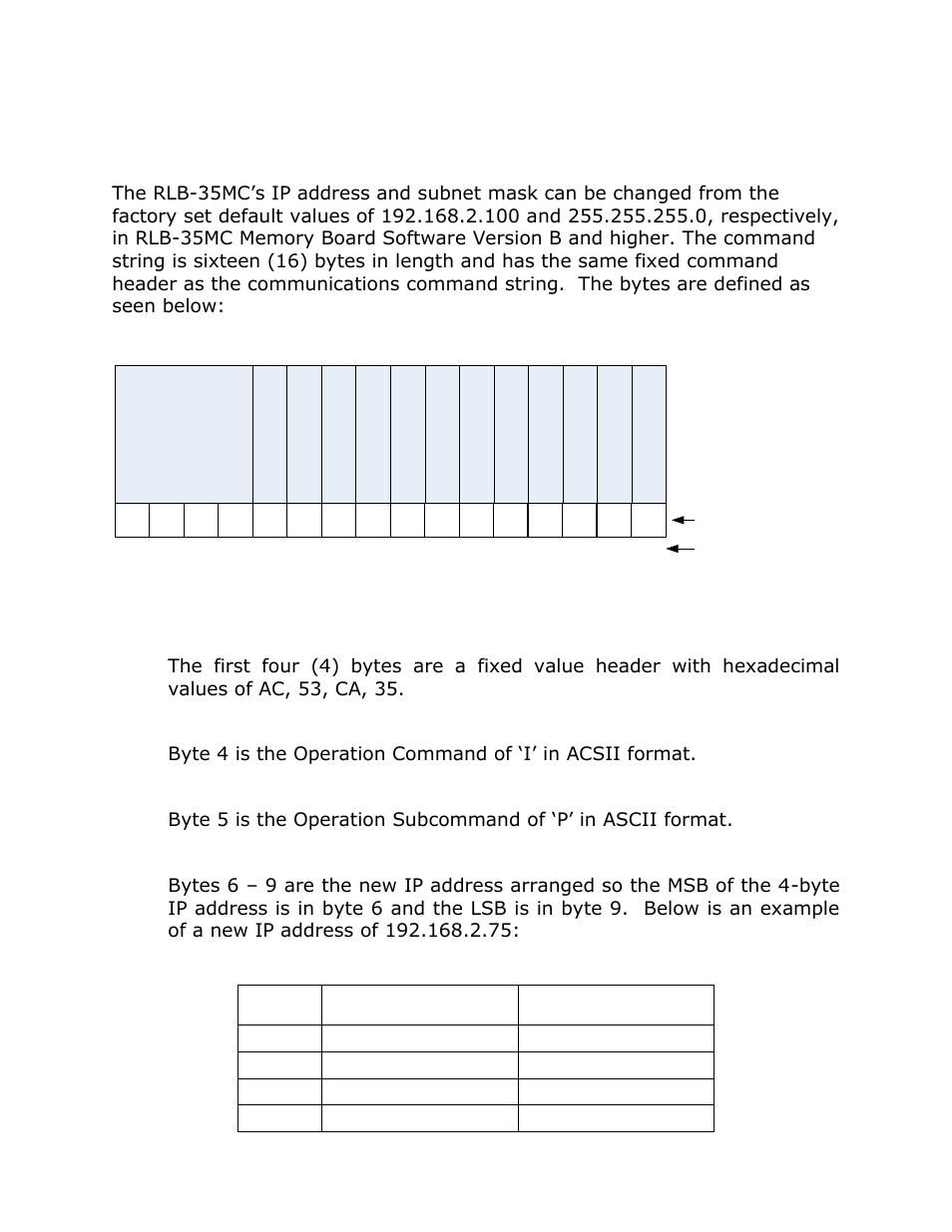 Rlb-35mc command structure | ACR&Artex Float-Free 406 Memory Capsule User Manual | Page 33 / 35