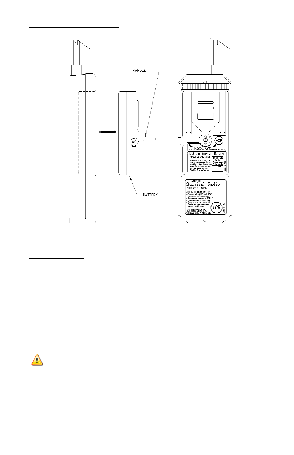 ACR&Artex 16__6 Survival Radio User Manual | Page 13 / 16