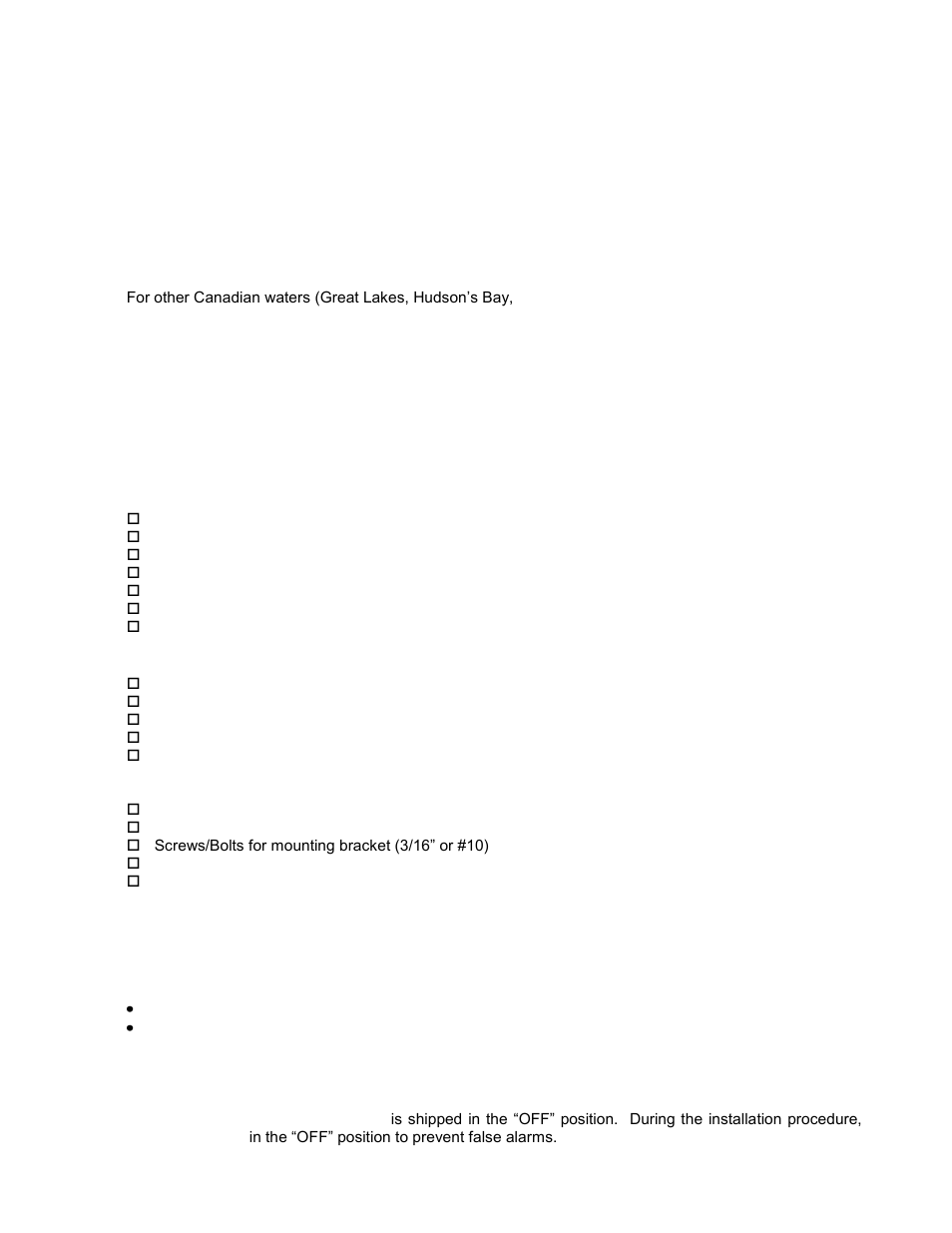 Section 3, Installation, Preparation | Beacon installation | ACR&Artex ThunderBird SSAS User Manual | Page 6 / 30