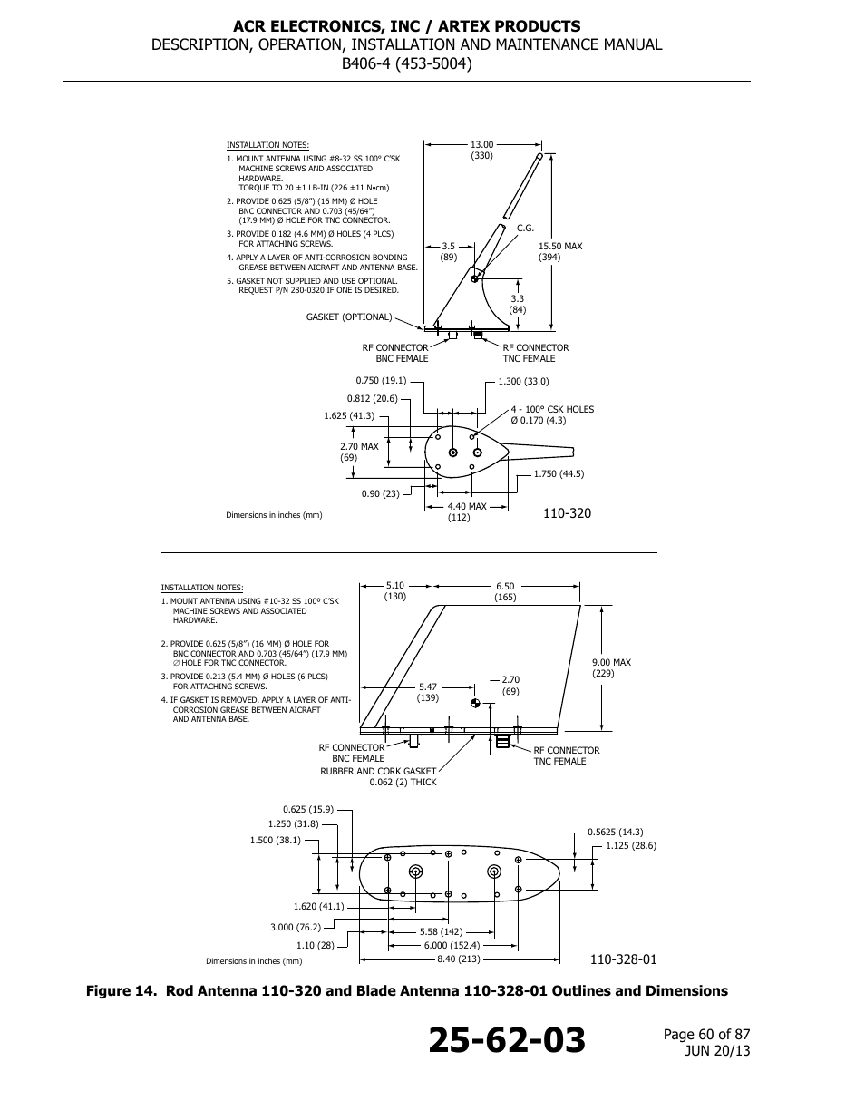 ACR&Artex B406-4 User Manual | Page 60 / 87
