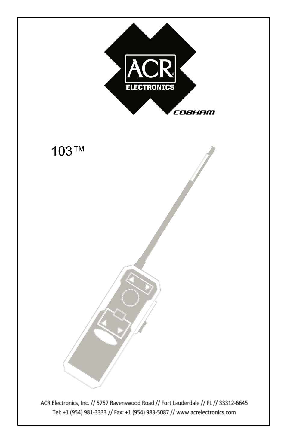 ACR&Artex Survival Radio User Manual | 20 pages