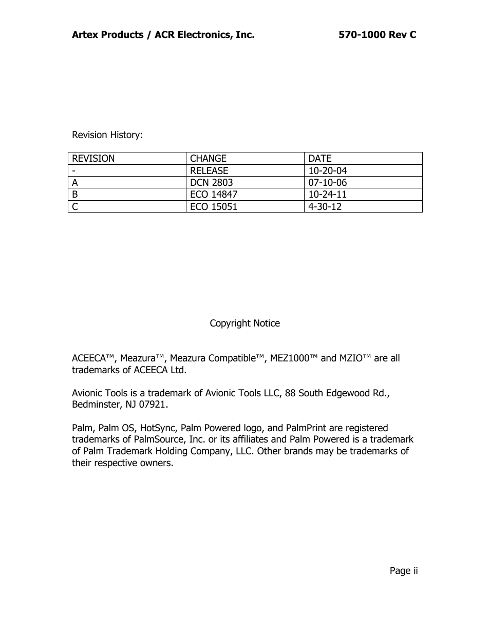 ACR&Artex ELT Test Set (ETS) User Manual | Page 3 / 28