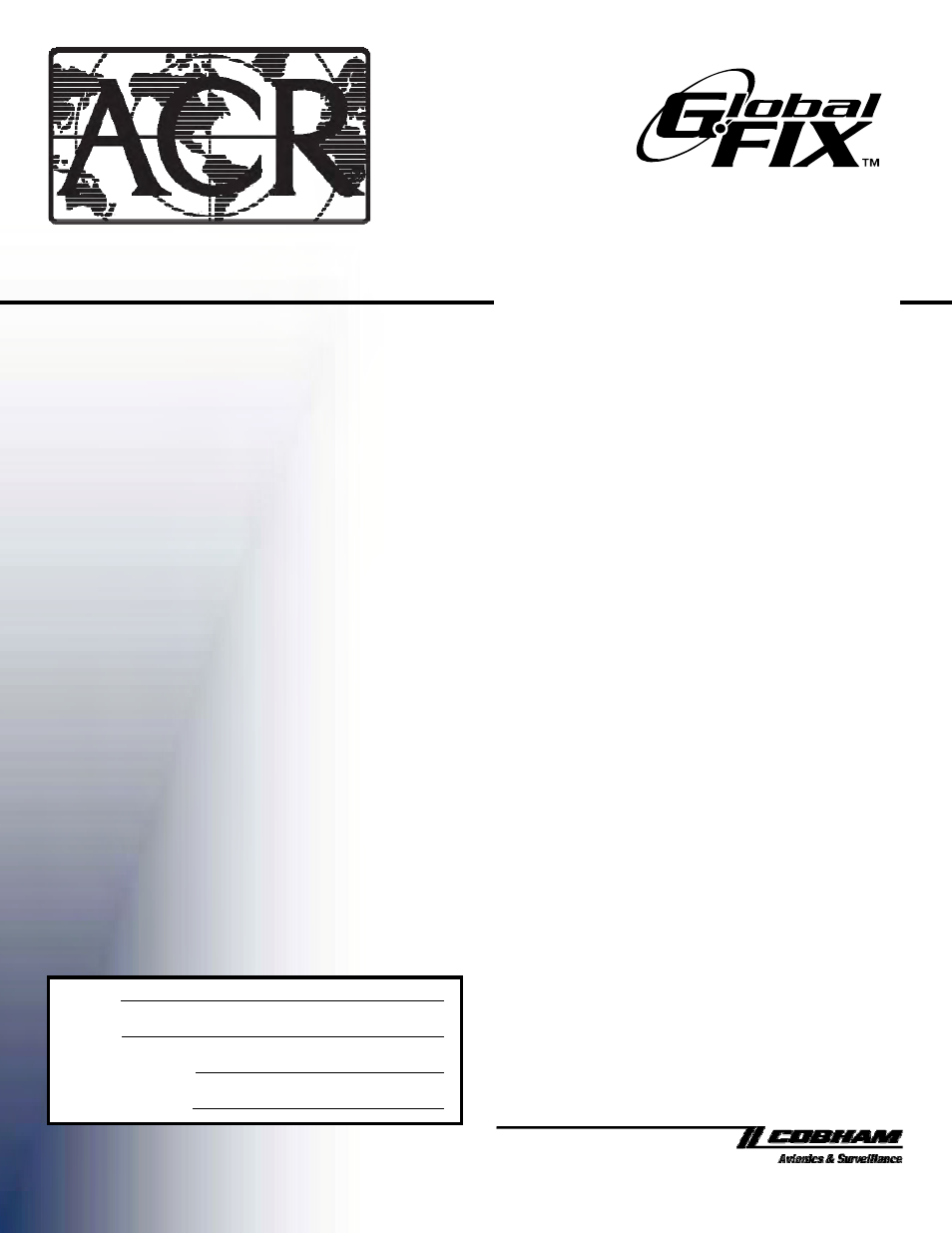 ACR&Artex GlobalFix 406 GPS Cat II EPIRB User Manual | 22 pages