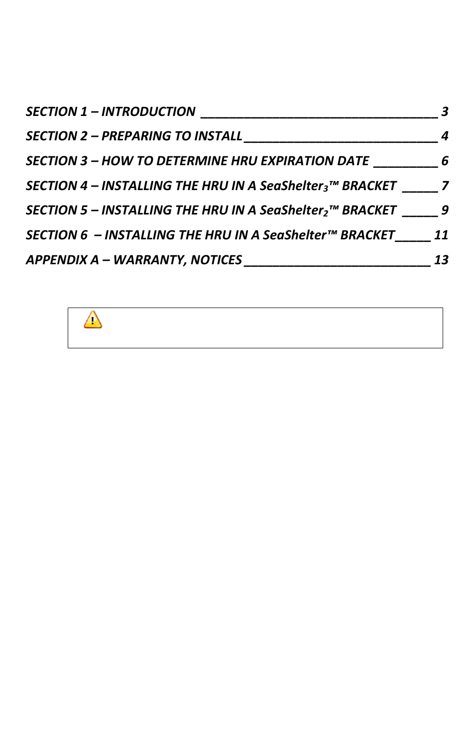 ACR&Artex HydroFix HRU User Manual | Page 3 / 14