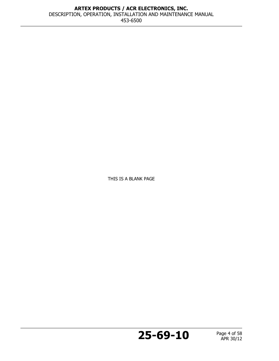 ACR&Artex ELT to Nav Interface User Manual | Page 4 / 58
