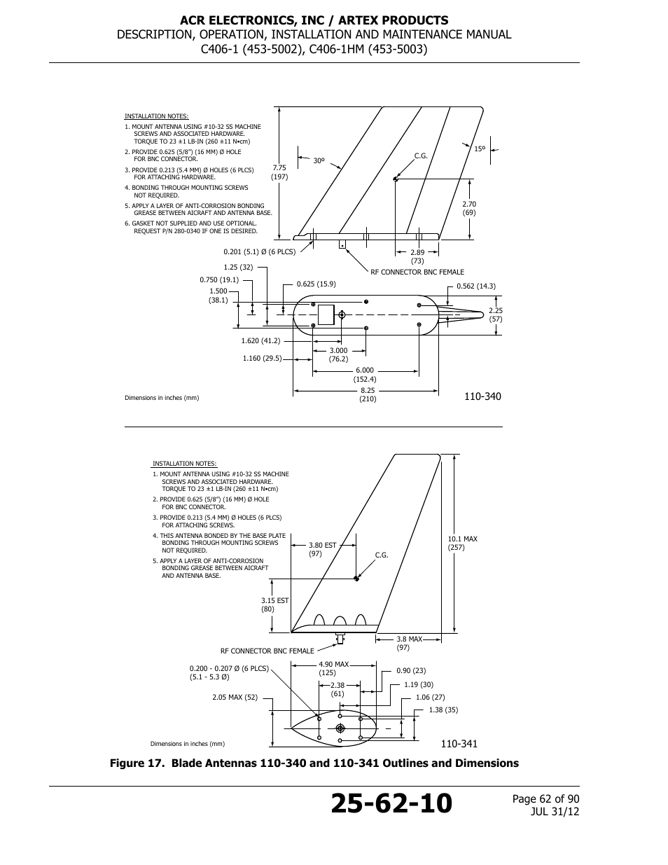 ACR&Artex C406-1 User Manual | Page 62 / 90