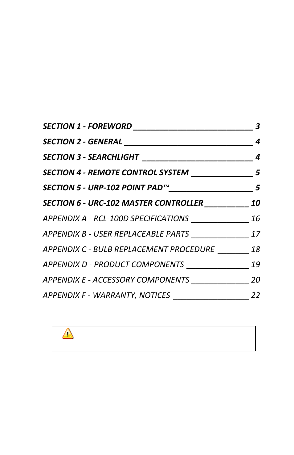 ACR&Artex RCL-100D User Manual | Page 2 / 23