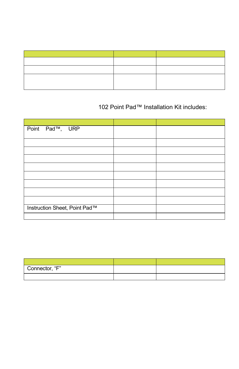 Appendix e - accessory components | ACR&Artex RCL-100D User Manual | Page 20 / 23