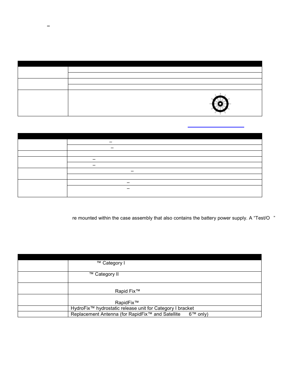 Section 8, Technical information, Type approvals and standards | Characteristics, Accessories | ACR&Artex SATELLITE2 406 User Manual | Page 18 / 25
