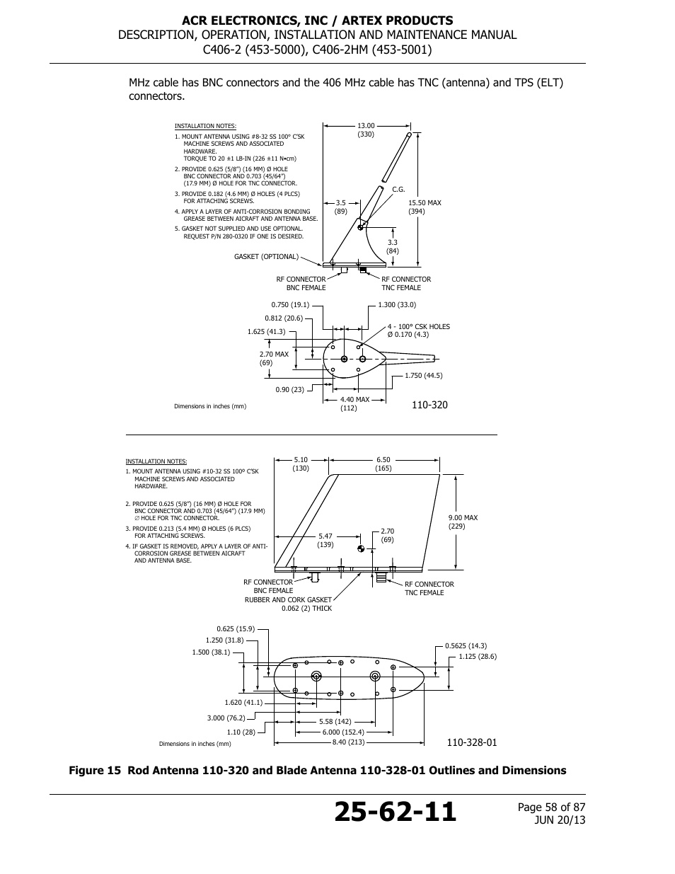 ACR&Artex C406-2 HM User Manual | Page 58 / 87