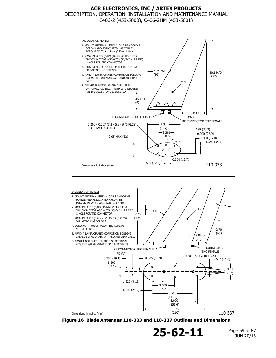 ACR&Artex C406-2 HM User Manual | Page 59 / 87