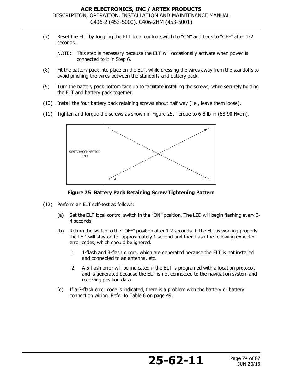 ACR&Artex C406-2 HM User Manual | Page 74 / 87