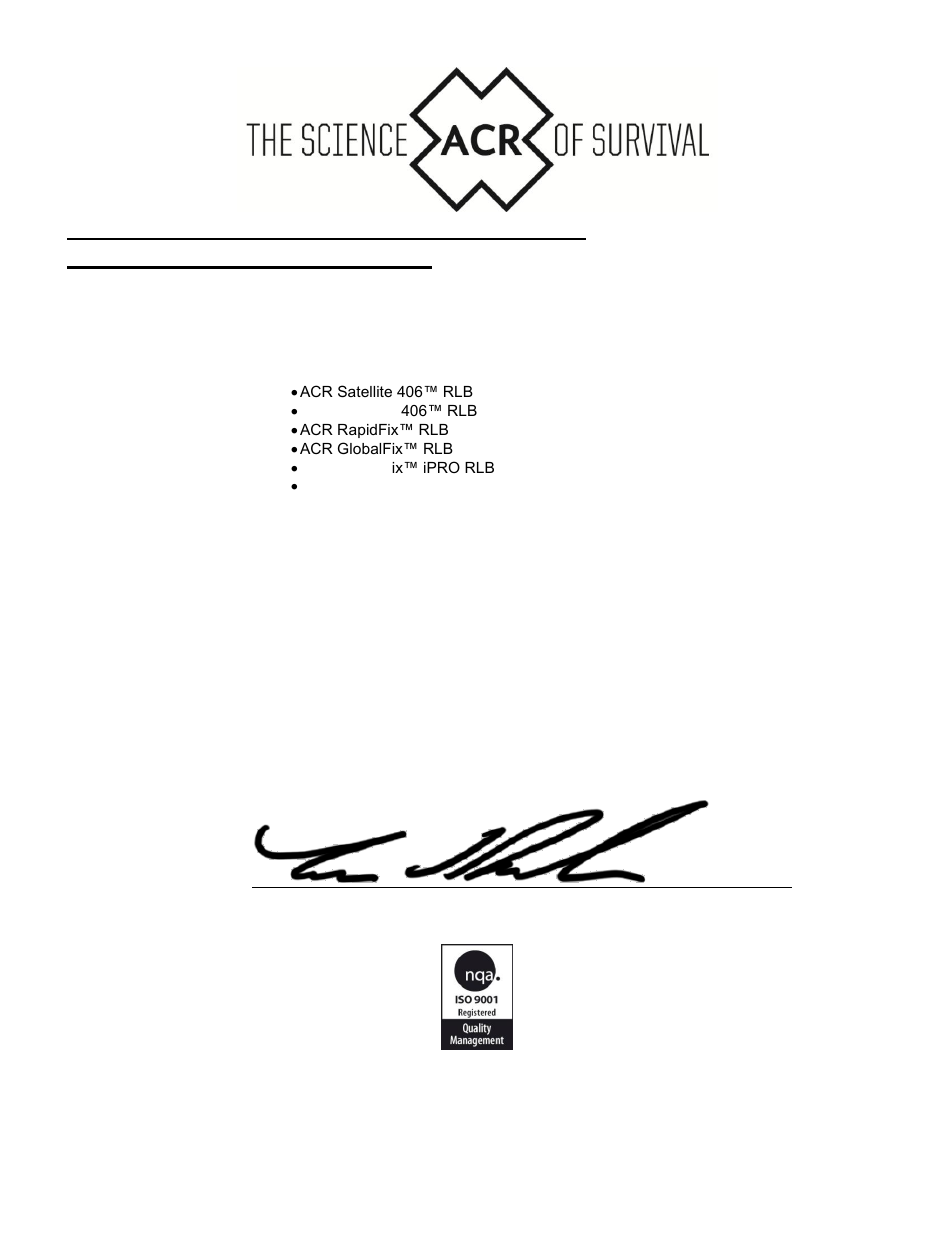 ACR&Artex Float-Free 406 Memory Capsule User Manual | Page 26 / 26