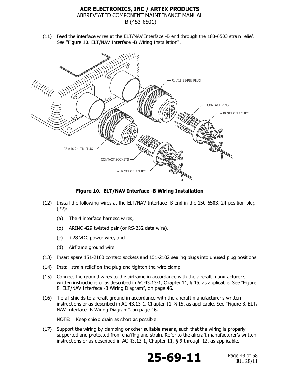 ACR&Artex ELT to Nav Interface Boeing User Manual | Page 48 / 58