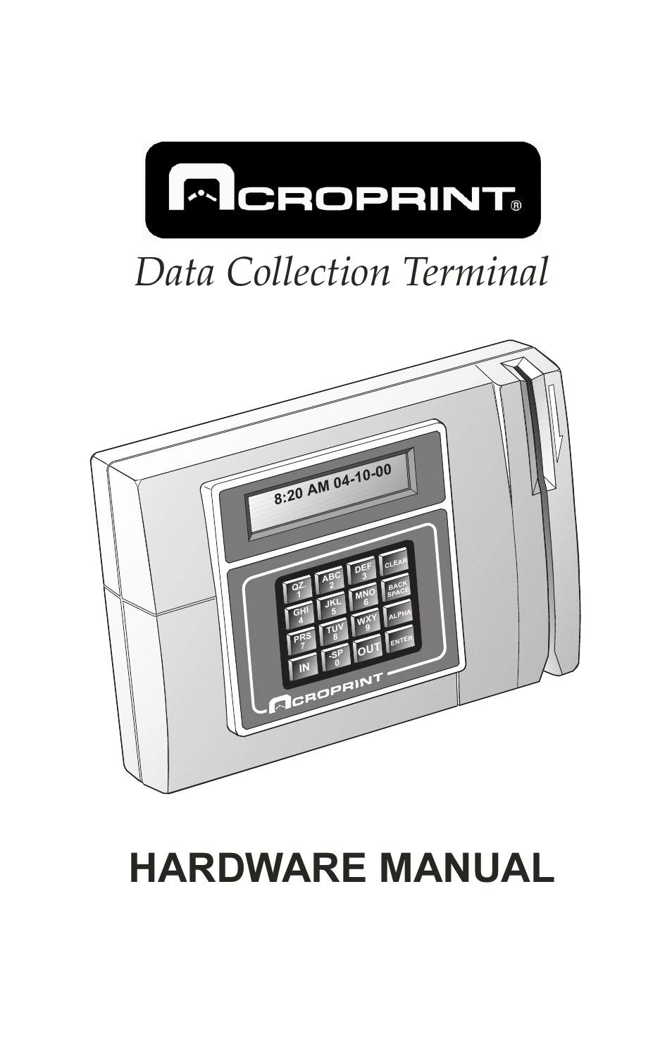 Acroprint Data Collection Terminal (ADCT) User Manual | 28 pages
