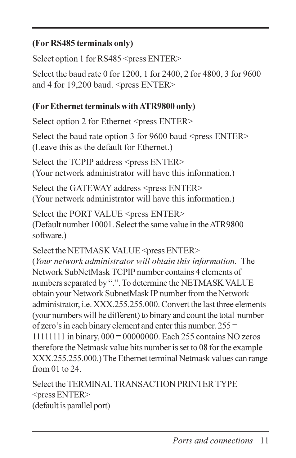 Acroprint Data Collection Terminal (ADCT) User Manual | Page 11 / 28