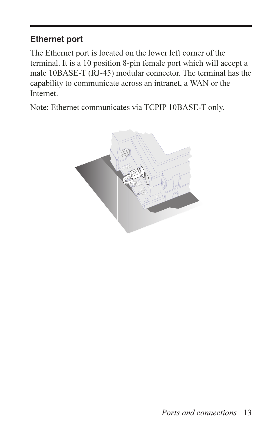 Ports and connections | Acroprint Data Collection Terminal (ADCT) User Manual | Page 13 / 28
