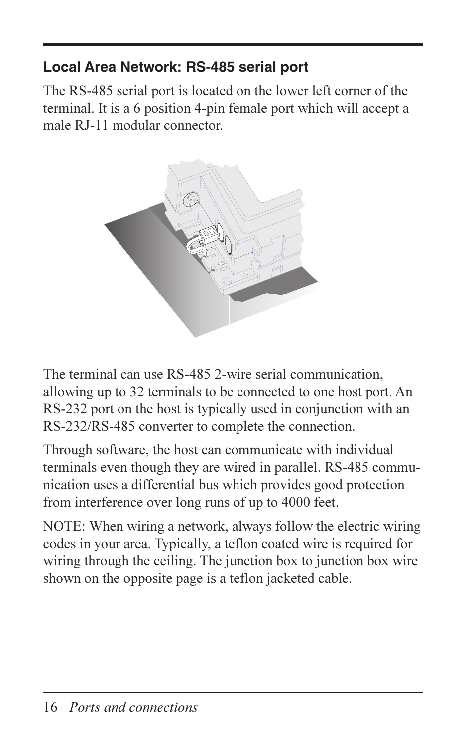 Ports and connections | Acroprint Data Collection Terminal (ADCT) User Manual | Page 16 / 28