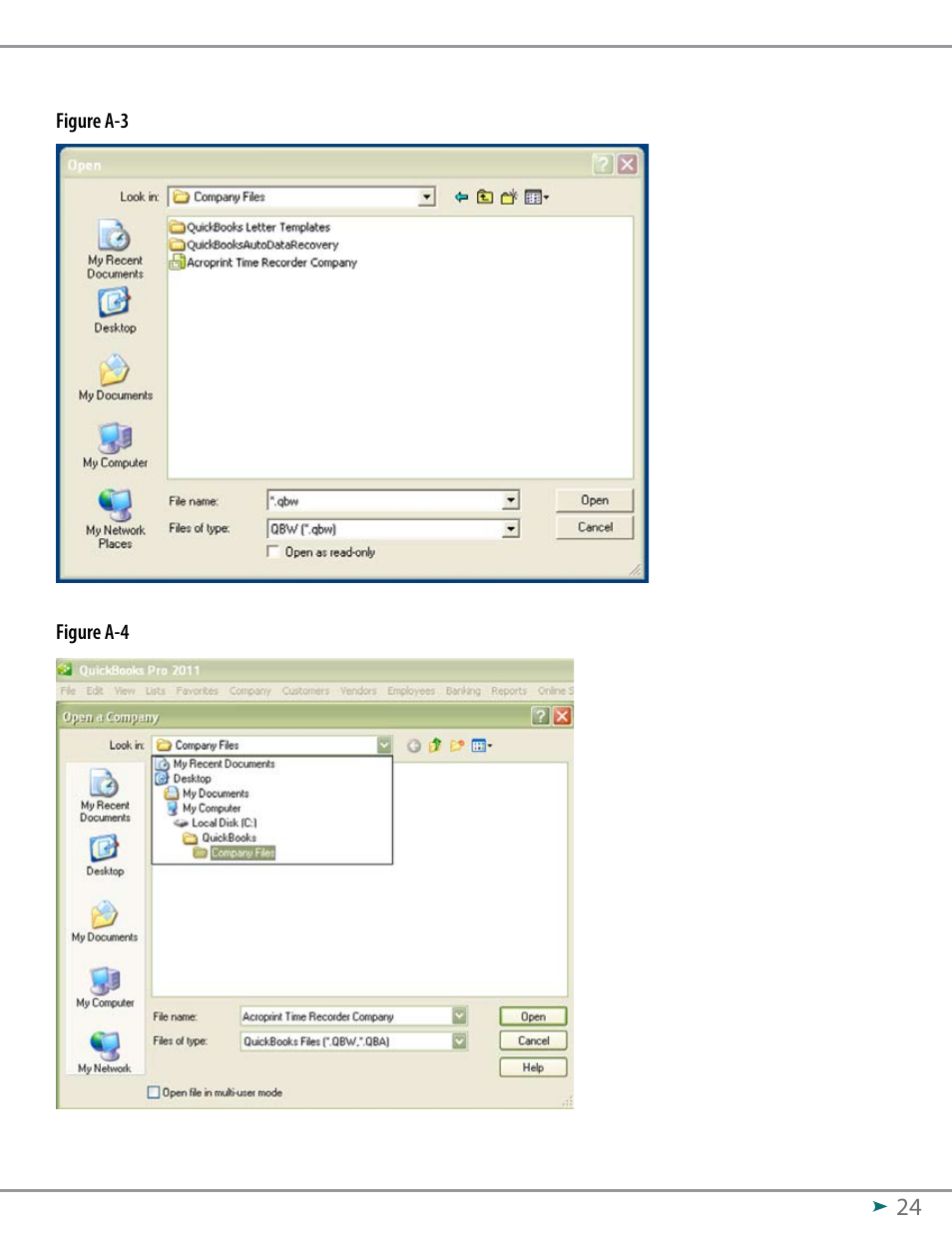 Acroprint QuickBooks Integration Instructions (software version 3.x) User Manual | Page 24 / 30