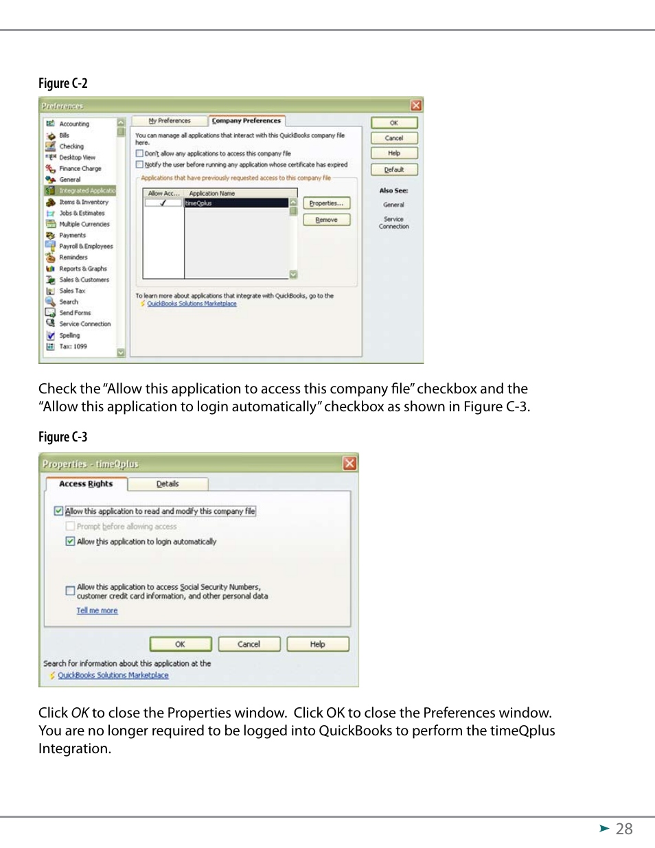 Acroprint QuickBooks Integration Instructions (software version 3.x) User Manual | Page 28 / 30