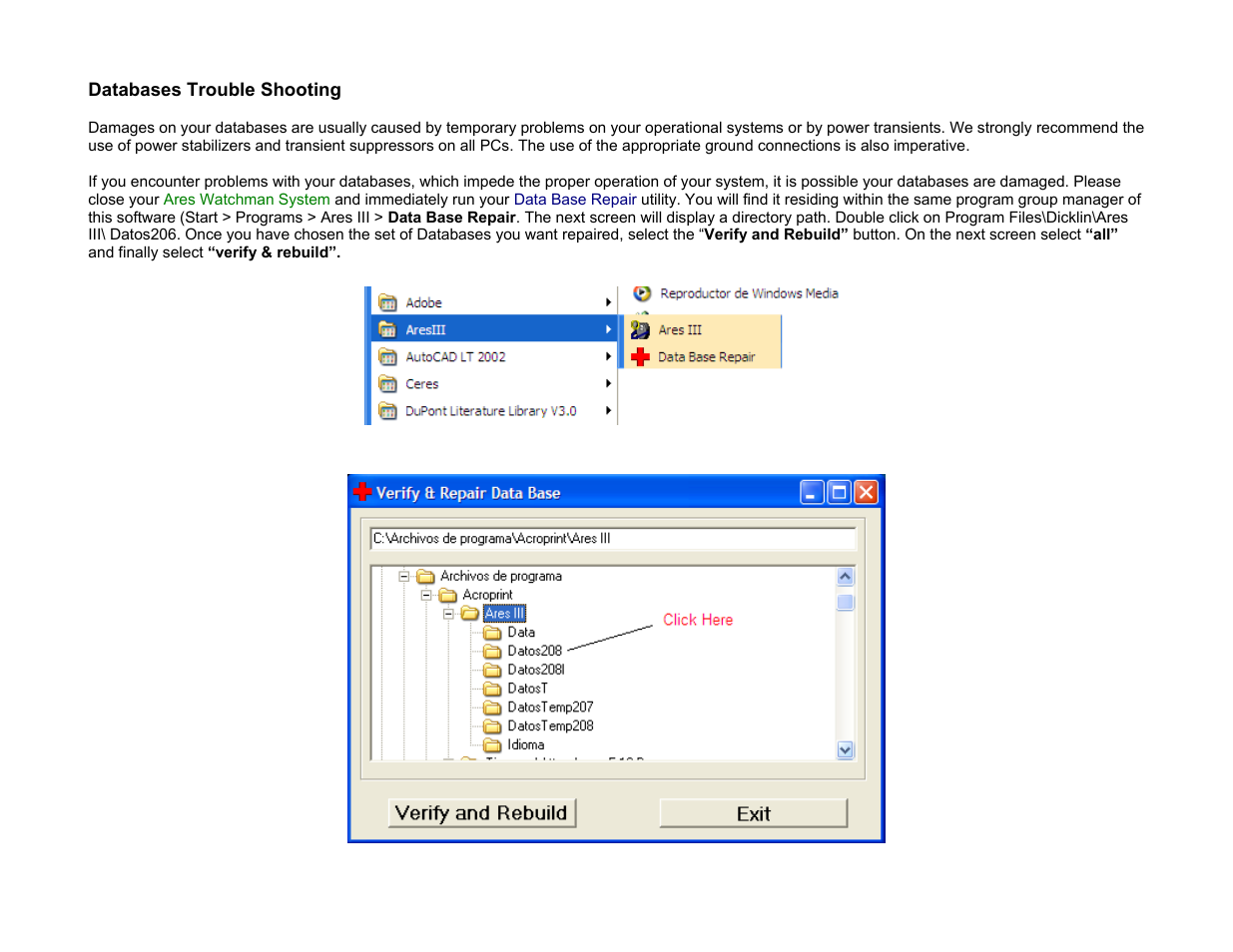 Acroprint ARES III User Manual | Page 29 / 31