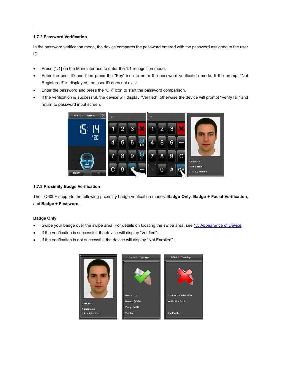Acroprint TQ600F (software version 4.x and above) User Manual | Page 11 / 45
