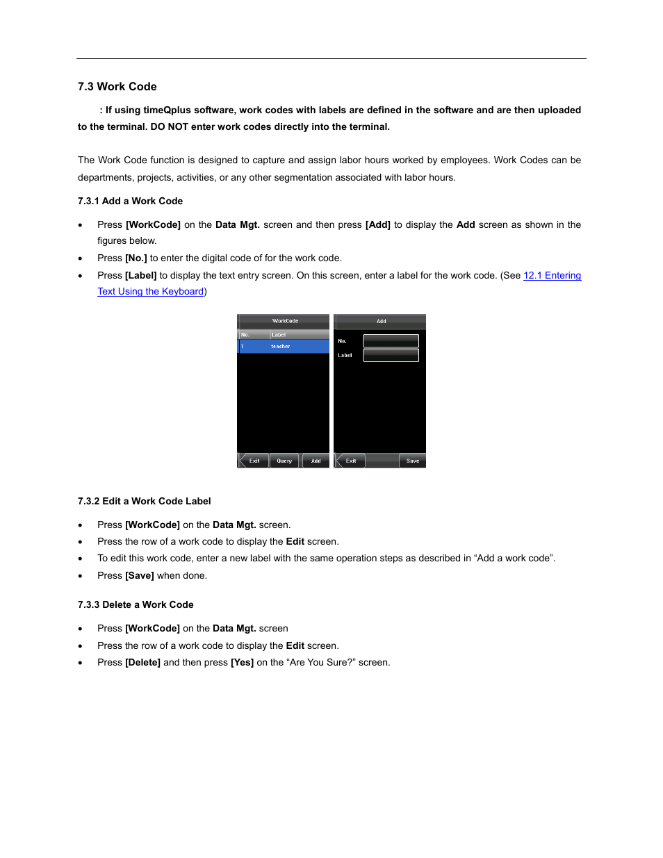 Acroprint TQ600F (software version 4.x and above) User Manual | Page 35 / 45
