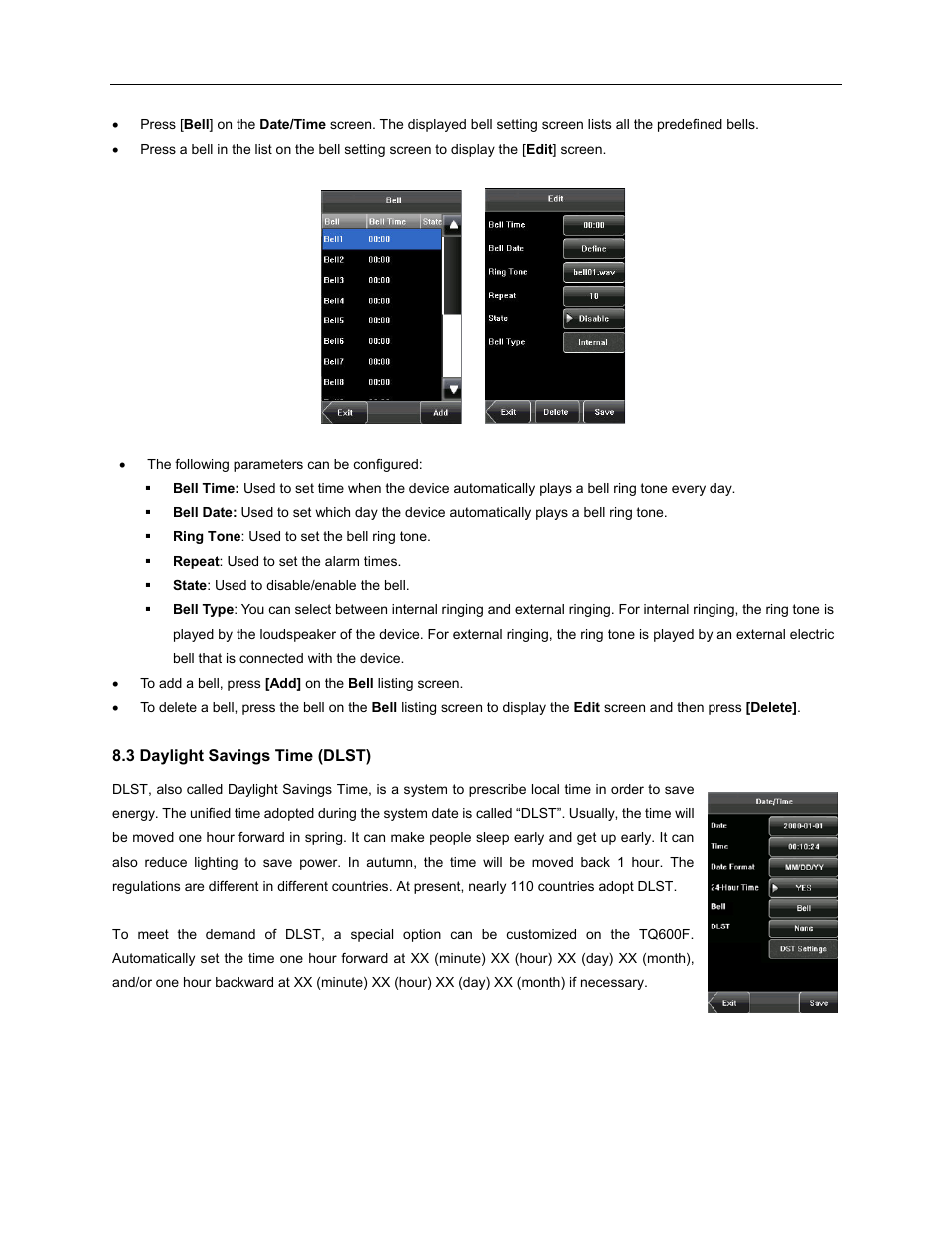 Acroprint TQ600F (software version 4.x and above) User Manual | Page 37 / 45