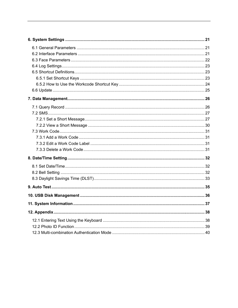 Acroprint TQ600F (software version 4.x and above) User Manual | Page 4 / 45