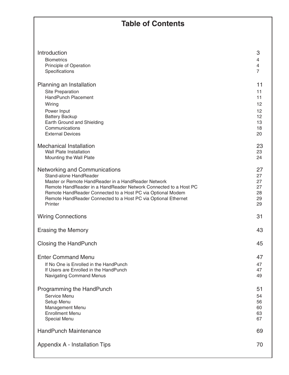 Acroprint HandPunch 4000 User Manual | Page 3 / 101